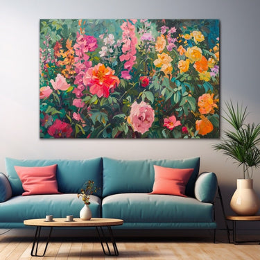 Field of Flowers Acrylic Painting